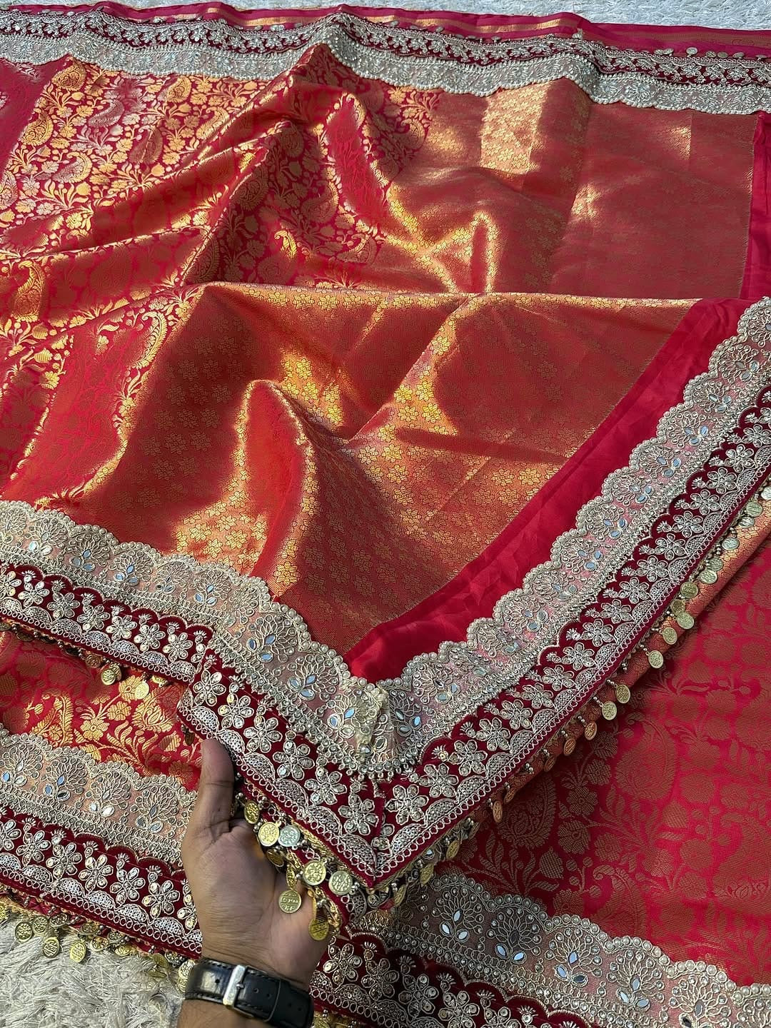 Katan silk saree Banarsi silk sarees Indian sari blouse