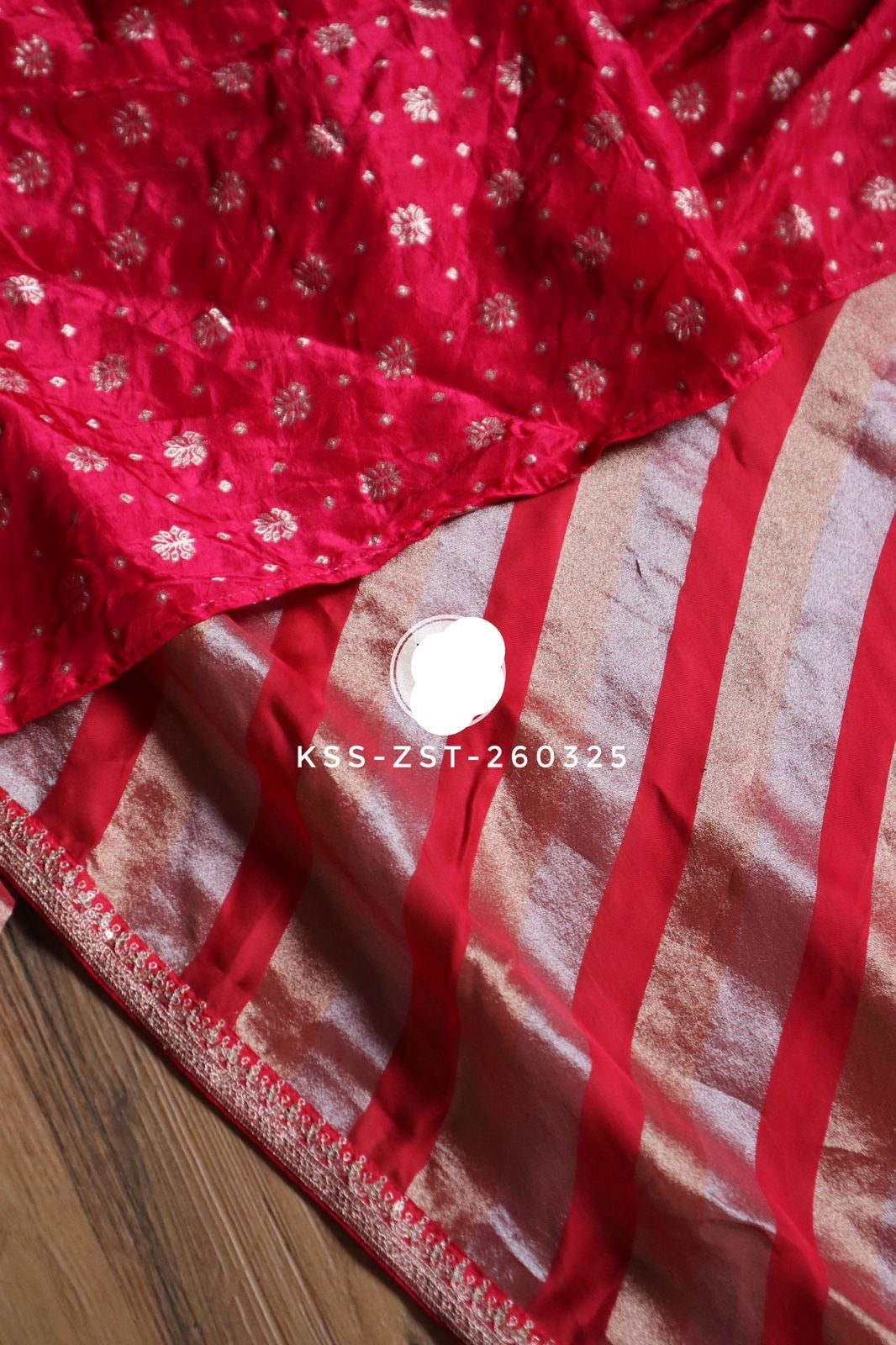 Striped kora saree Partywear sarees Indian sari blouse women clothing