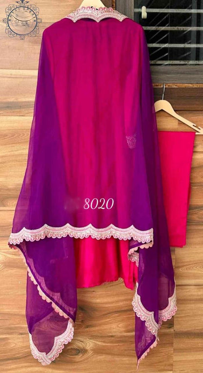 Rehmana silk suit Indian Salwar kameez Pakistani traditional dress