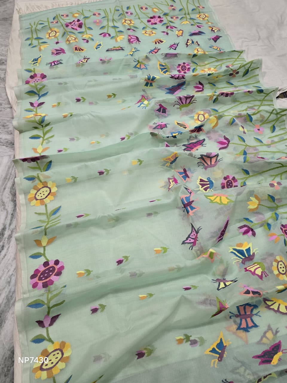 Tantuj jamdani saree handloom sareees