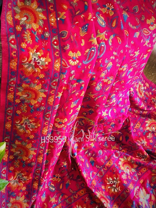 Traditional Kani Silk Saree Indian Sari