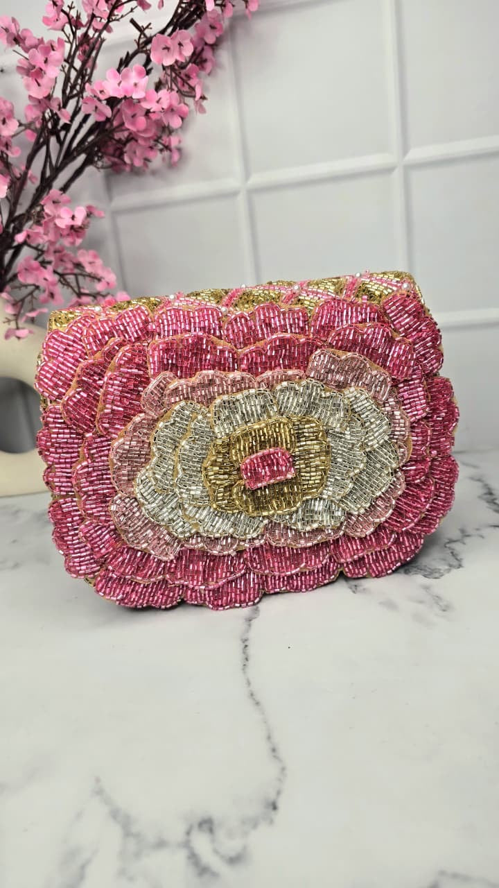 Iris clutch bag flower clutch bag Partywear clutches
