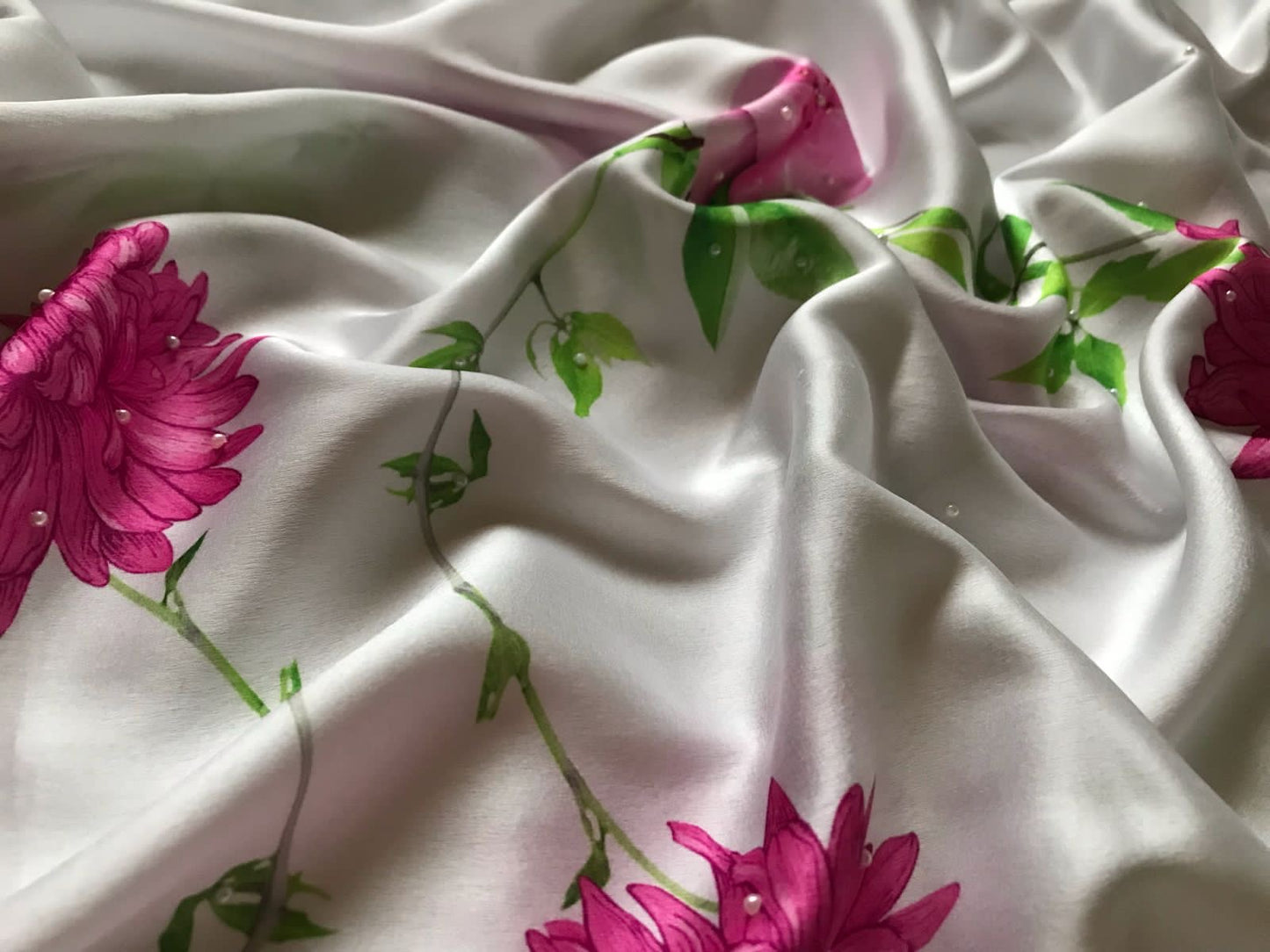 Floral saree satin sarees blouse Partywear sari