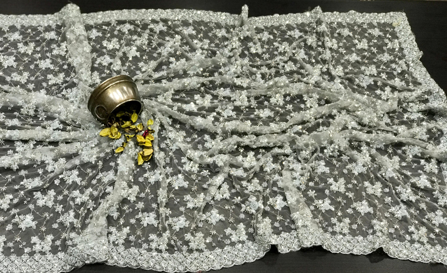 Designer saree net saree wedding sari blouse