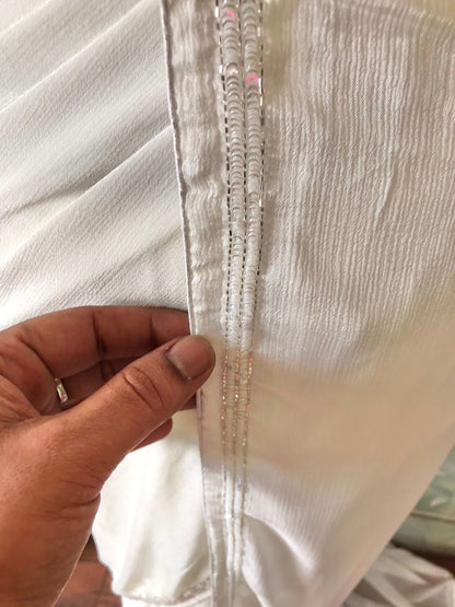 Premium gorgette saree Partywear sarees blouse Indian sari