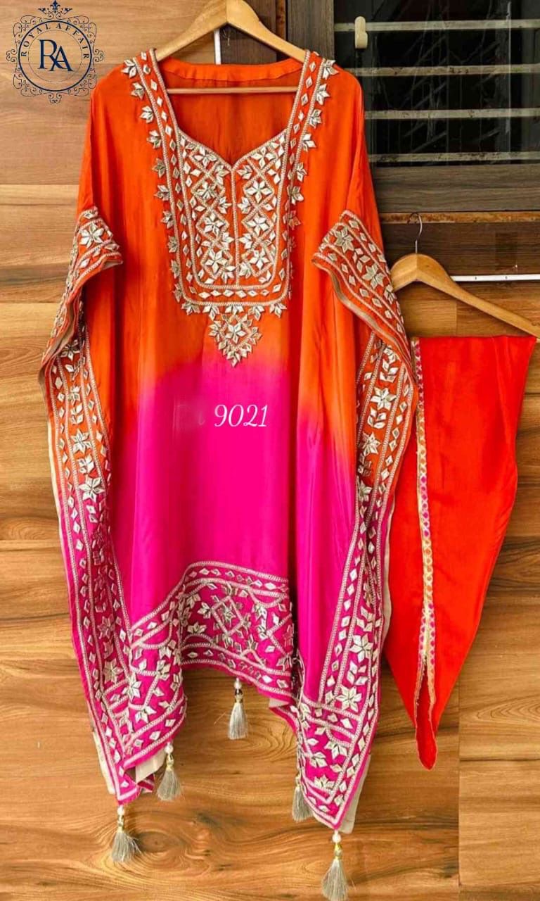 Abiza kaftan set silk kaftan set