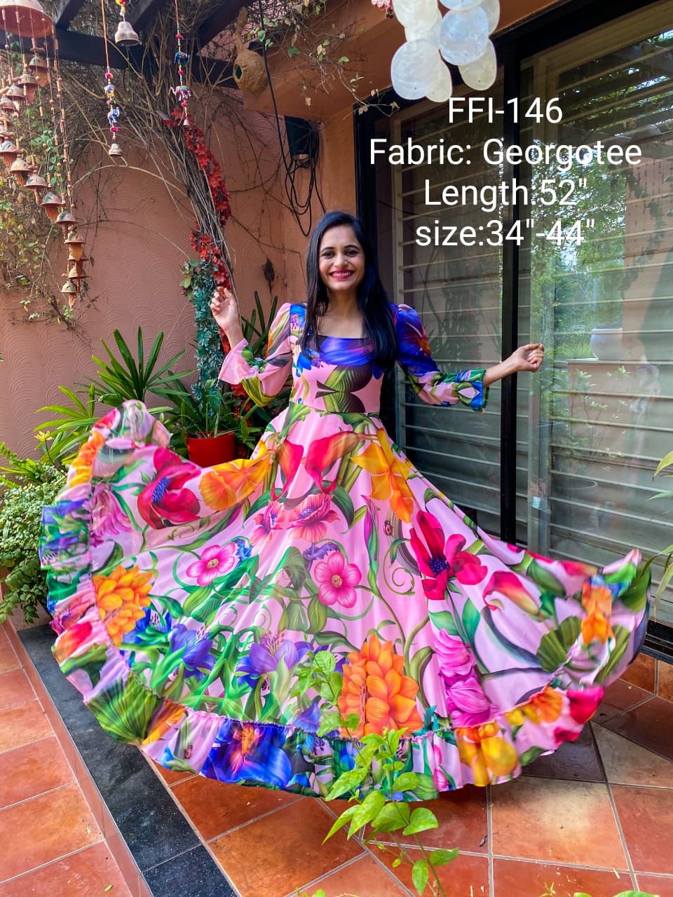 Floral indowestern dress beautiful dress