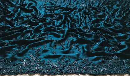 Teal green premium saree Indian saree wedding sarees blouse Partywear sari