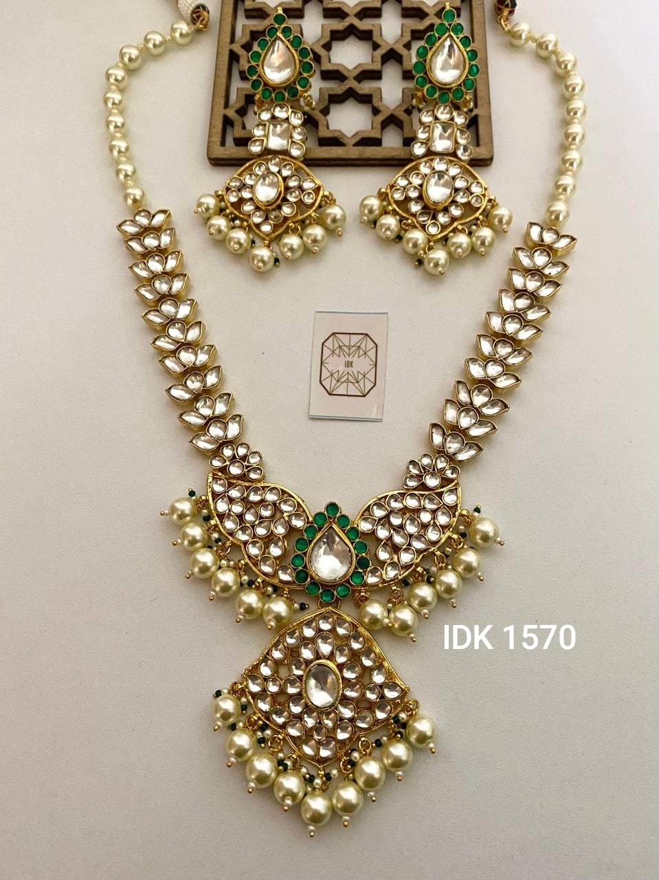 Manika long necklace set Kundan necklace set bridal Jewelery