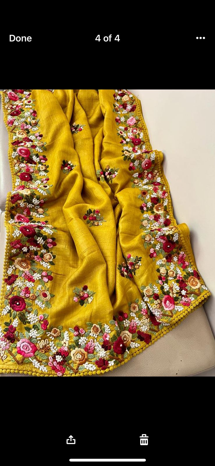 Leena French knot inspired saree women sari