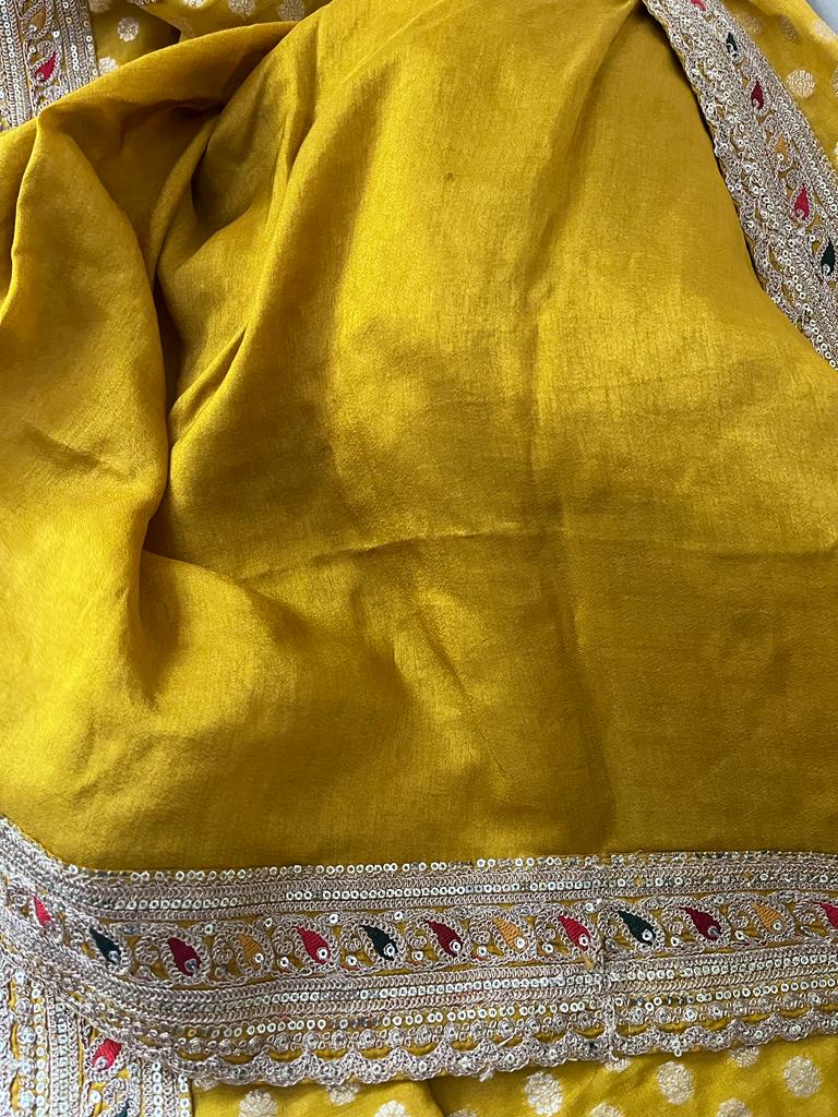 Anvesha khaddi gorgette saree Indian sari