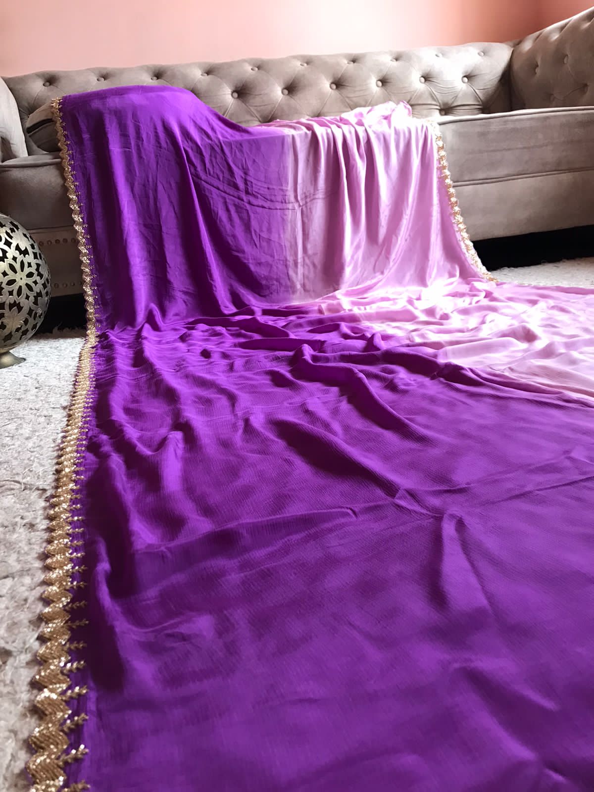 Vamia crepe chinon beautiful sarees