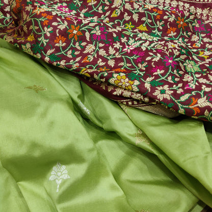 Vintage Banarsi soma Rupa silk saree