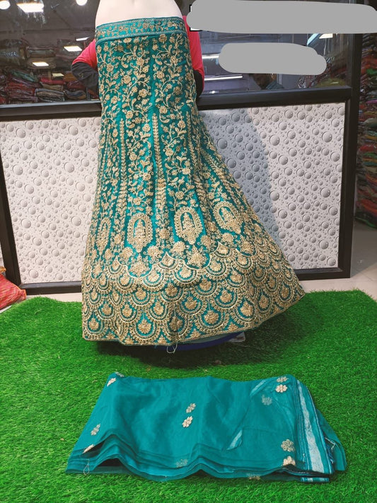 Turquoise wedding Lehanga choli