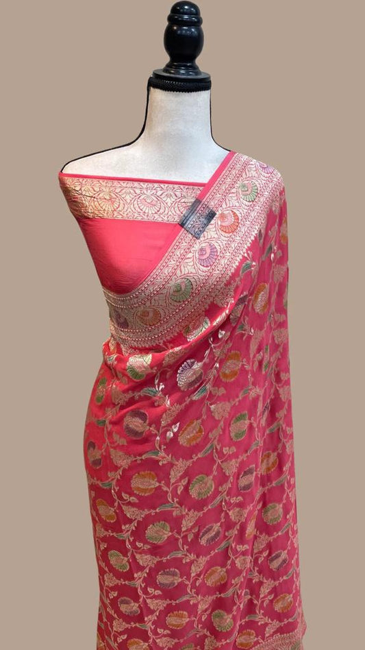 Rihana khaddi gorgette saree Indian saree