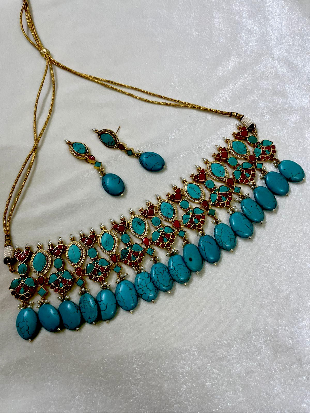 Firoza beautiful choker necklace set