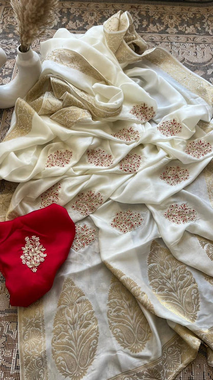 Sanisha moonga silk sarees Indian sari blouse women sarees