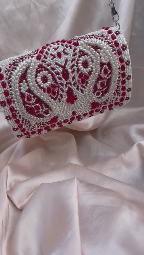 Bengali inspired handwork clutch