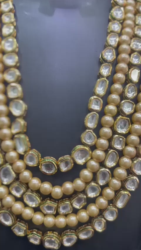 Deepika inspired pearl necklace set