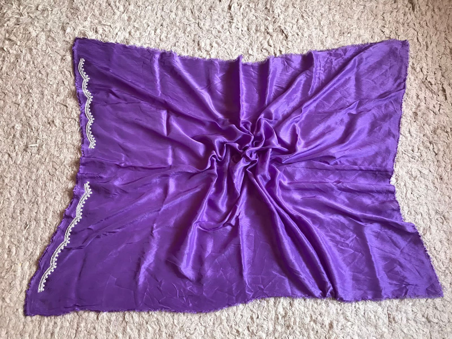 Purple bandhej saree