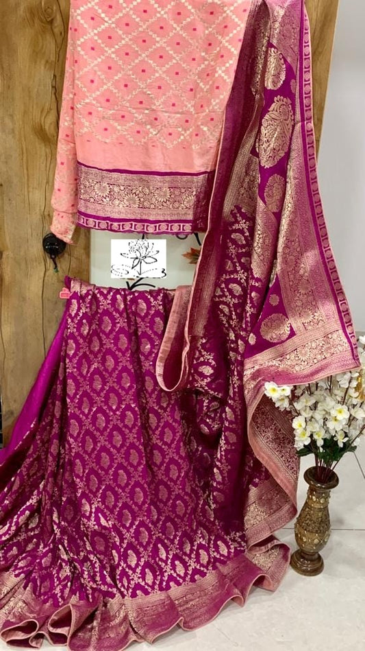 Arvika Moonga banarsi saree