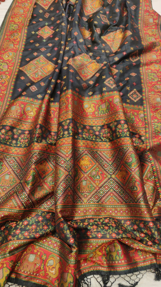 Kani inspired silk saree