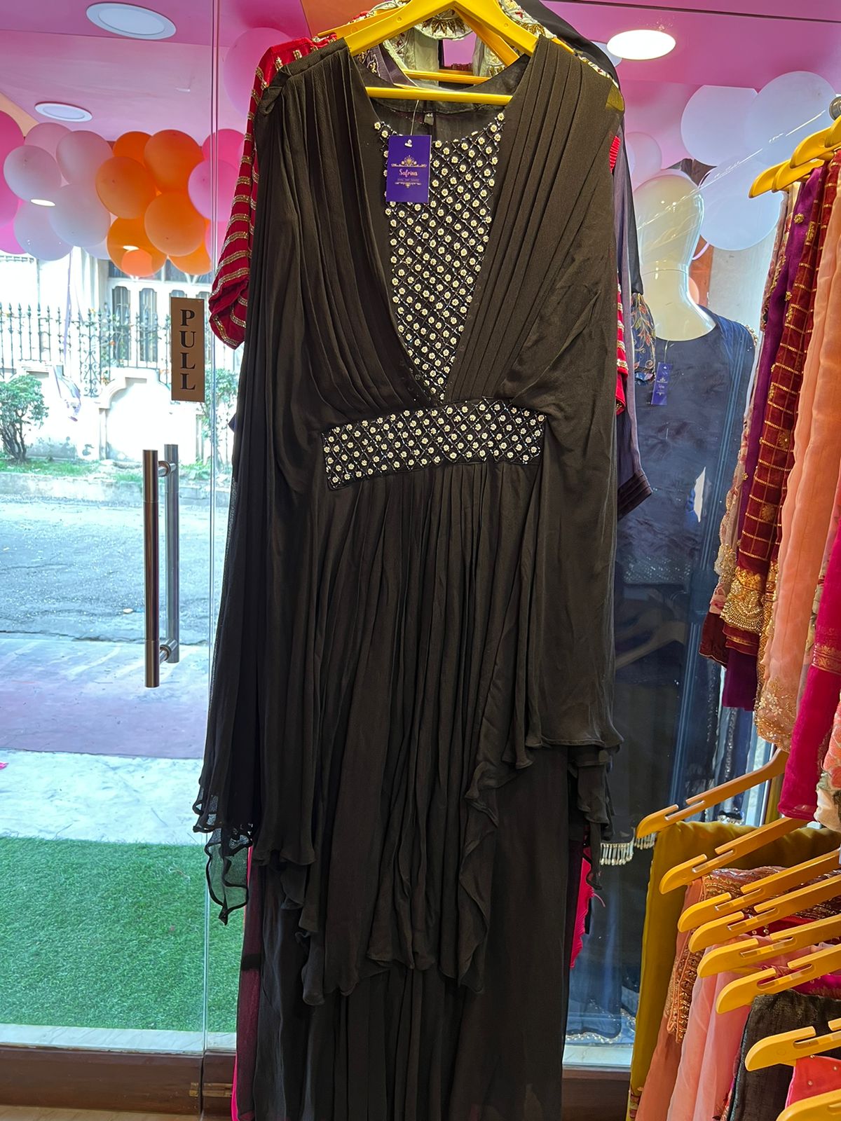 Black beautiful kaftan dress