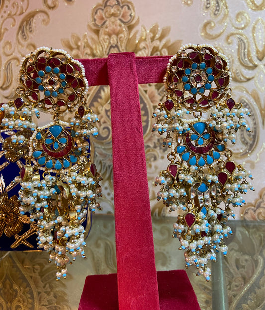 Lalisha pacchi Kundan earrings