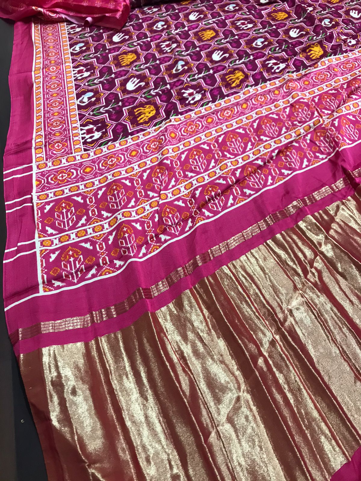 Gajji patola printed saree