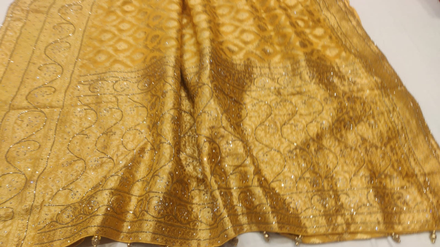 Manuloa embroidery saree