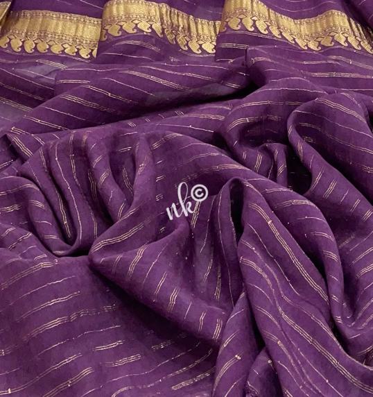 Bandhani gorgette saree