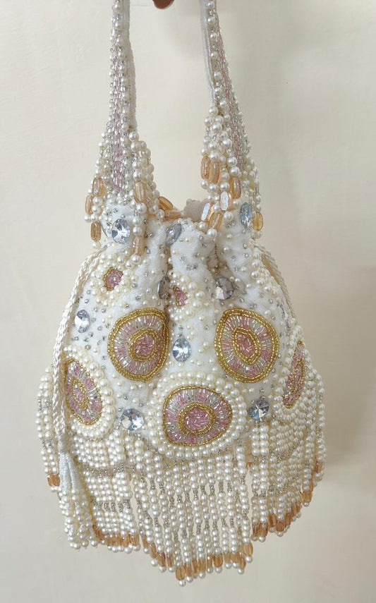 Ramzaan pearl embroidered potli