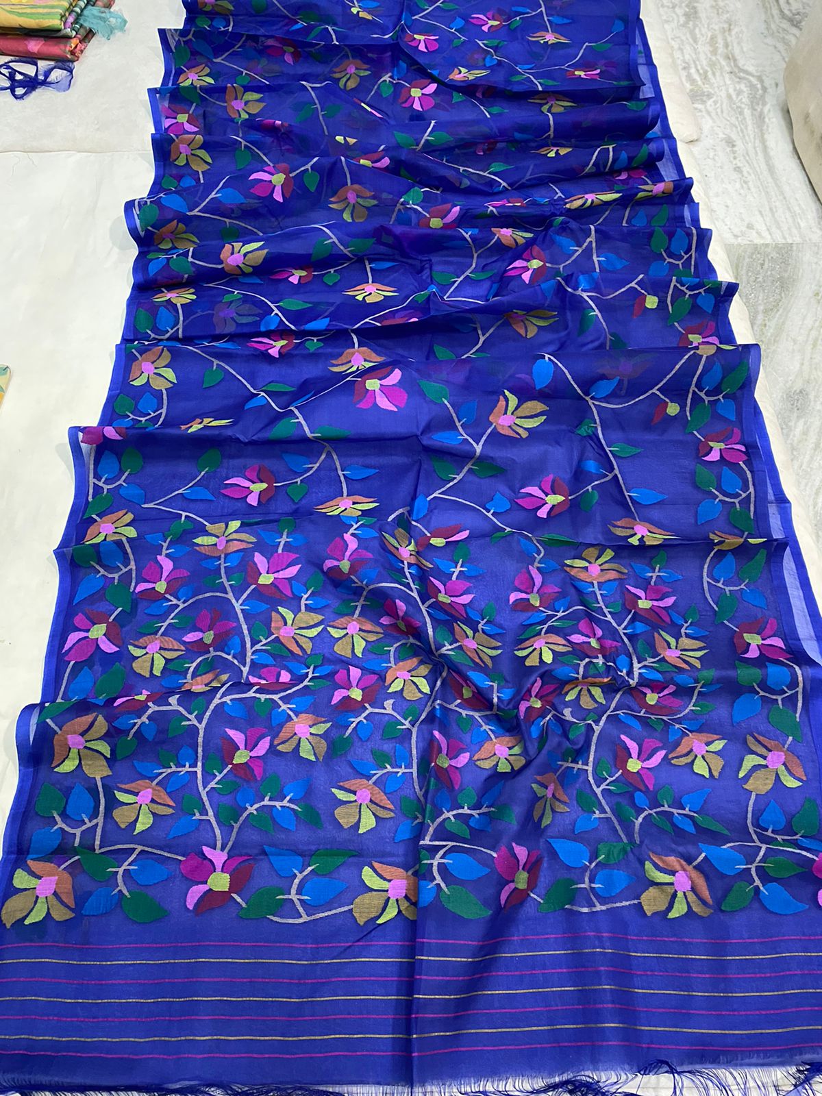 Royal handwoven jamdani saree