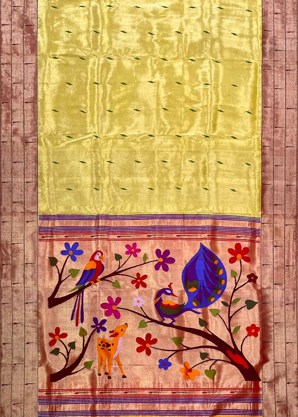 Ivisha handloom authentic paithani saree