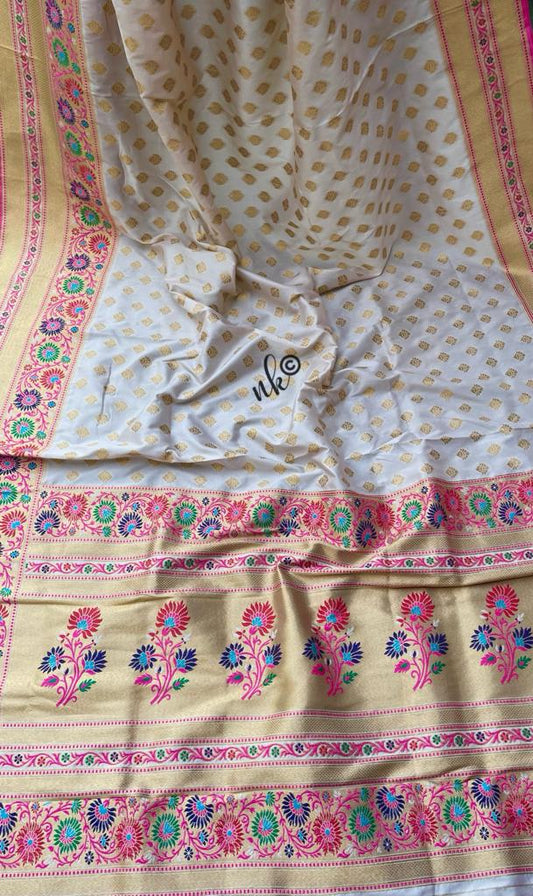 Anjani Katan Meenakari saree