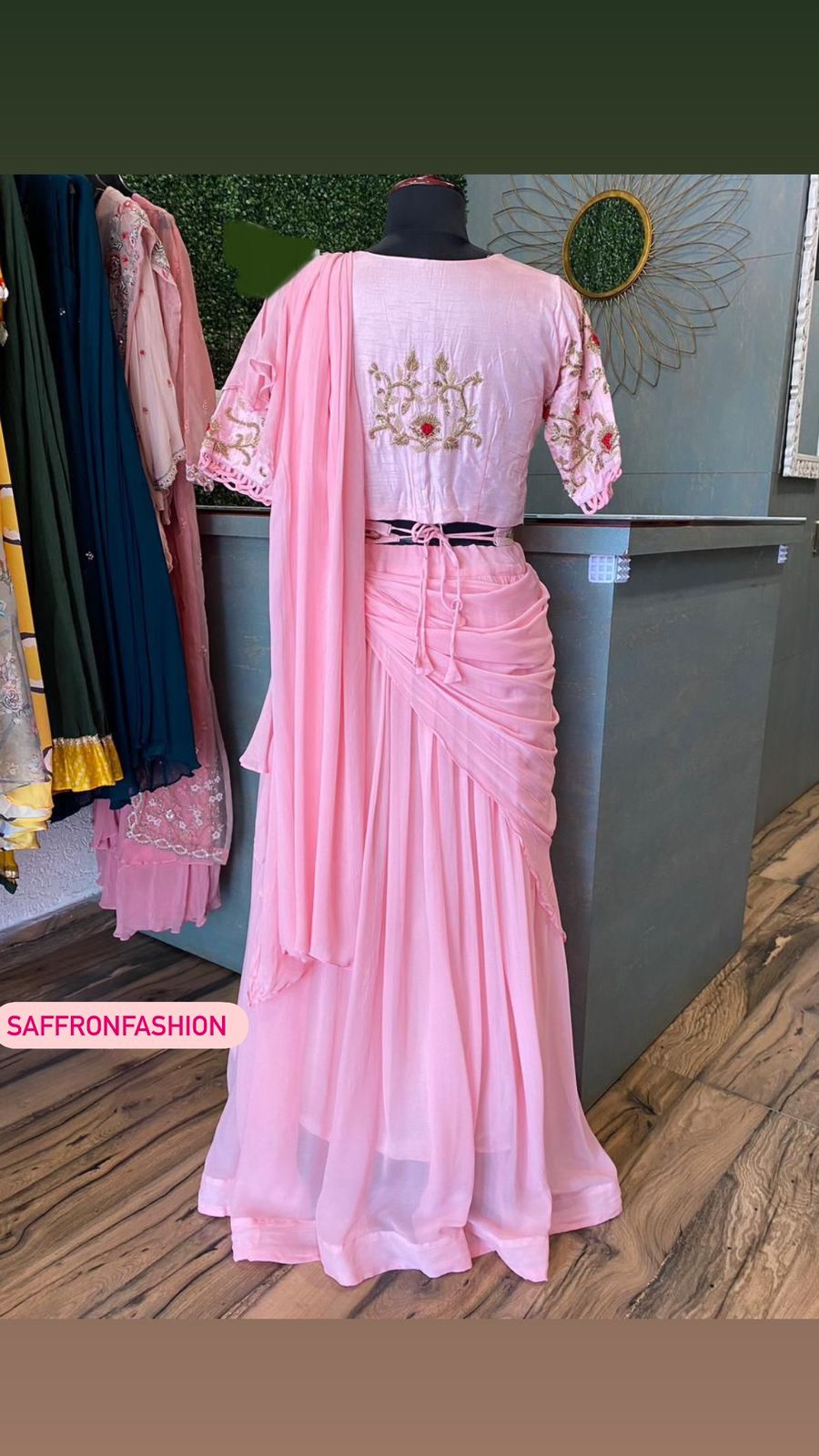 Pinkilla indowestern dress