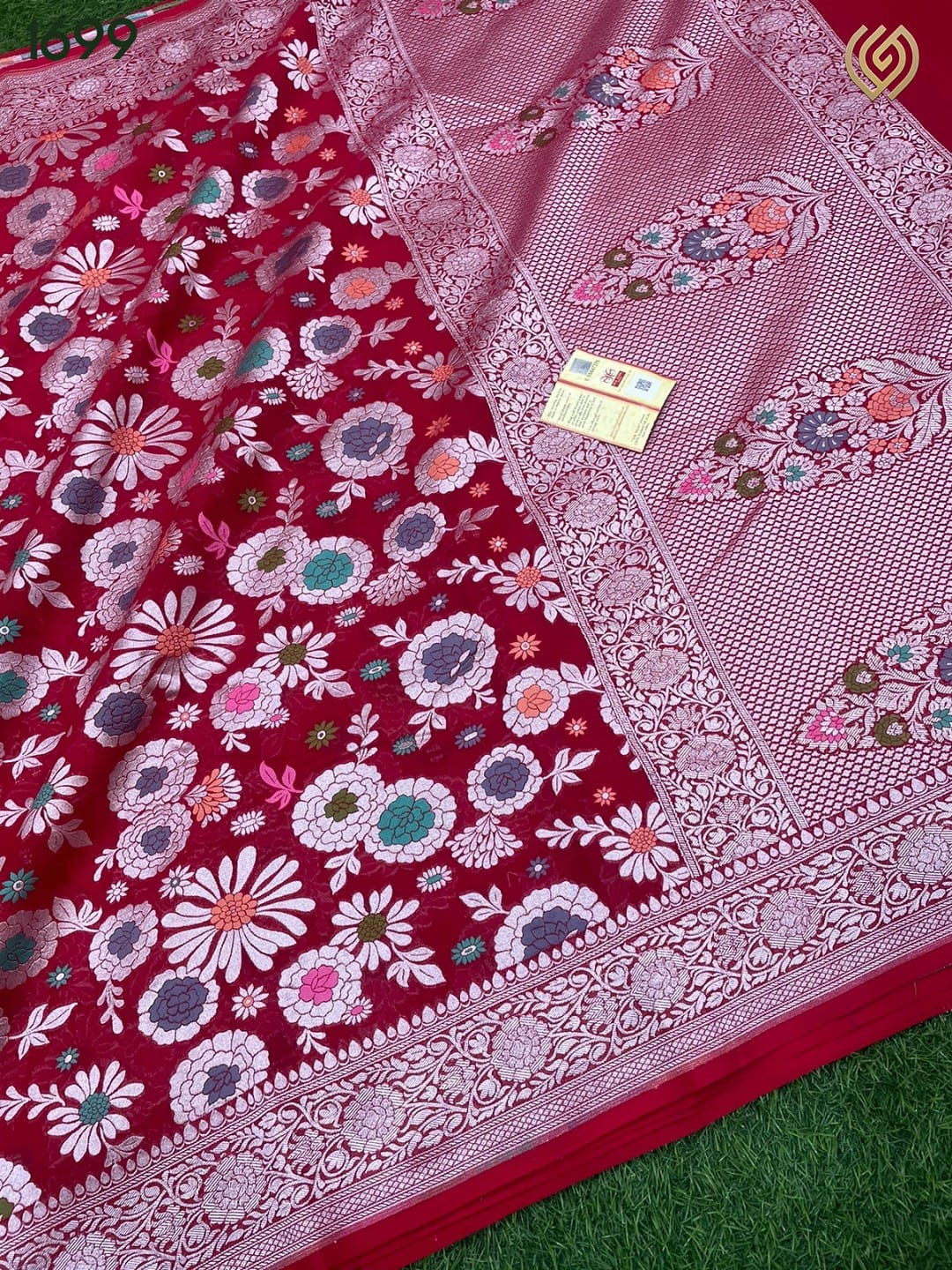 Shubho khaddi tifli gorgette saree