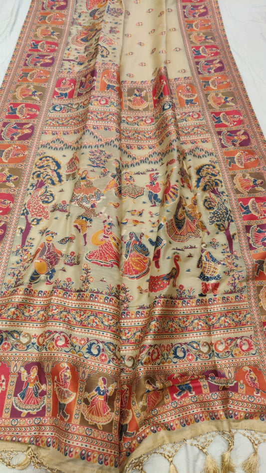 Weaved Kani silk saree