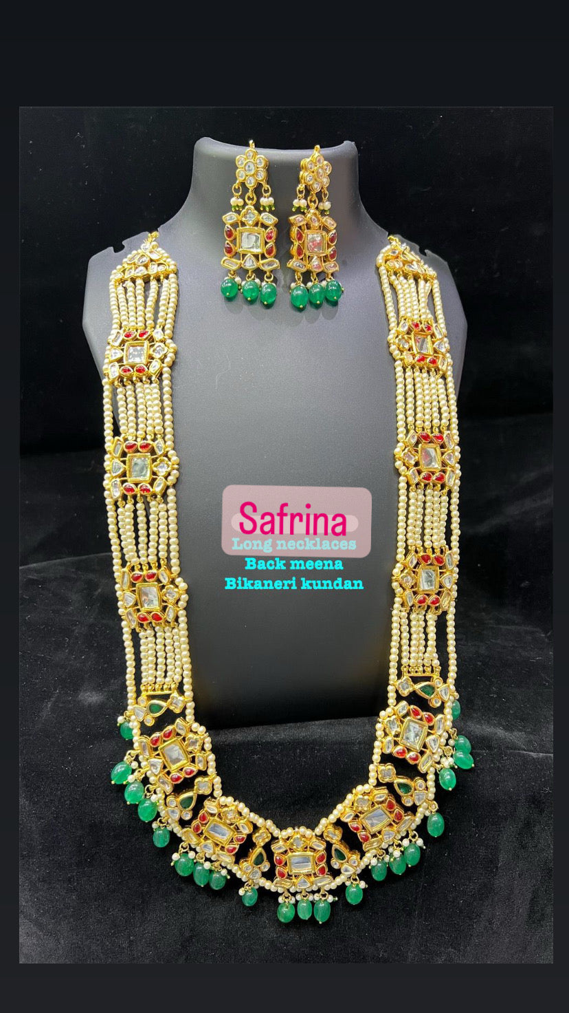 Yashodhara long pearl necklace set