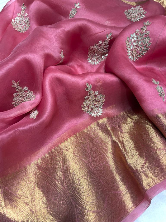 Kanchi organza saree