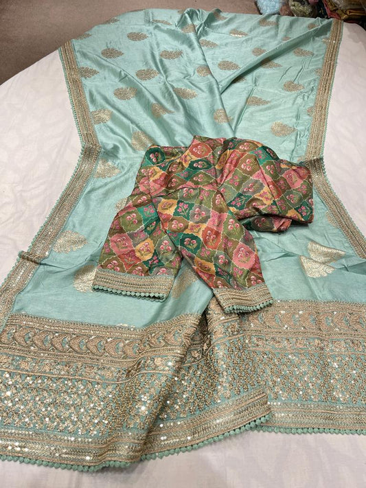 Harmoine monga silk saree