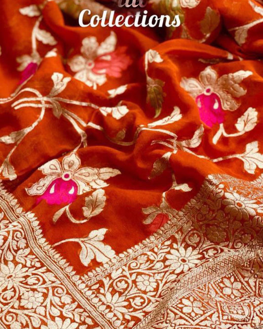 Bijlie banarsi weaved saree